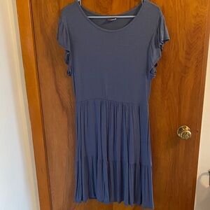 Olivia Rae Slate Blue Midi Dress